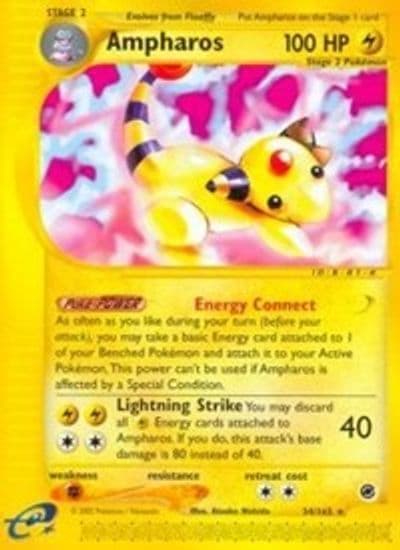 Ampharos (34) Expedition Pokemon card