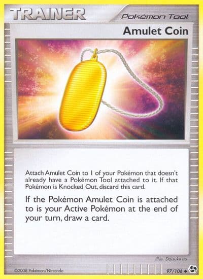 Amulet Coin Great Encounters Pokemon card