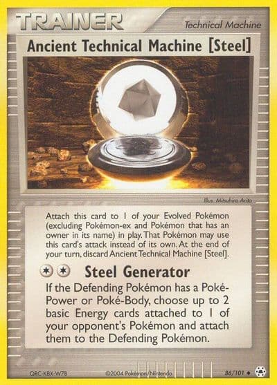 Ancient Technical Machine [Steel] Hidden Legends Pokemon card