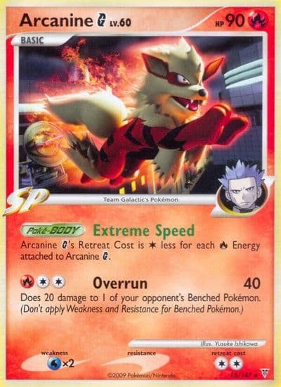 Arcanine G Supreme Victors Pokemon card