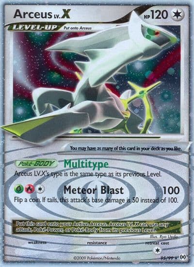 Arceus Lv.X (95) Arceus Pokemon card