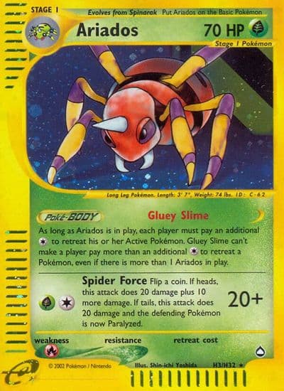 Ariados (H3) Aquapolis Pokemon card