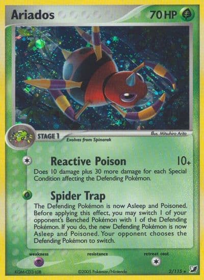 Ariados Unseen Forces Pokemon card