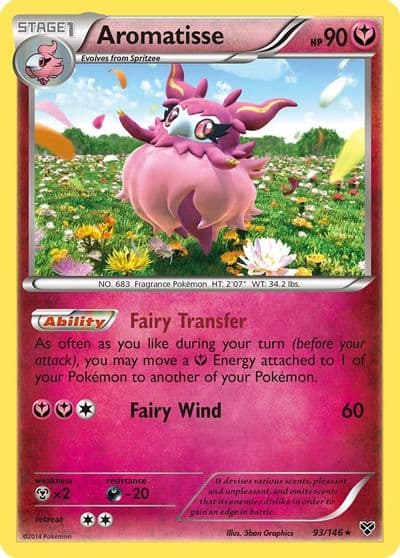 Aromatisse XY Base Set Pokemon card