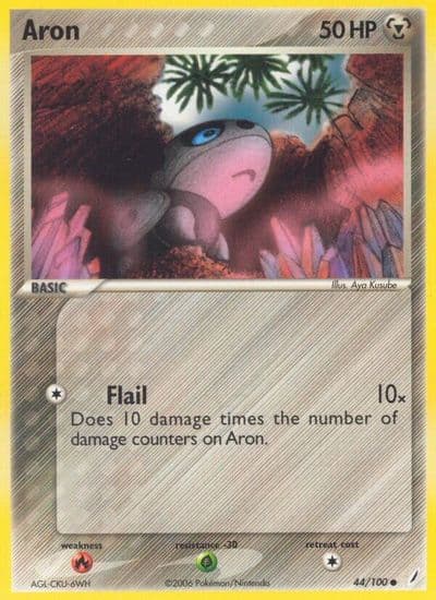 Aron Crystal Guardians Pokemon card