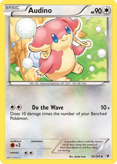 Audino Noble Victories Pokemon card
