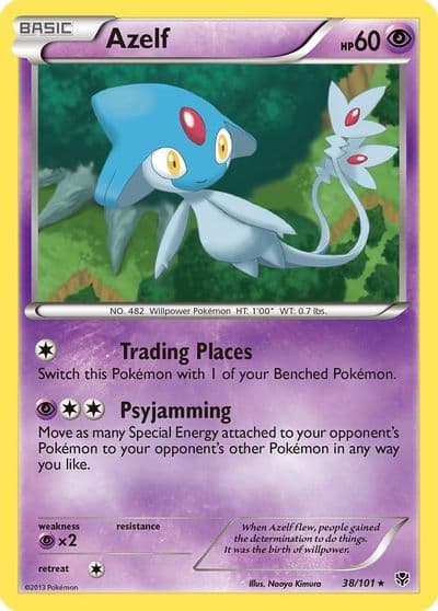 Azelf Plasma Blast Pokemon card