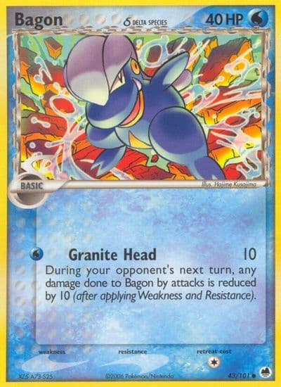 Bagon (Delta Species) Dragon Frontiers Pokemon card