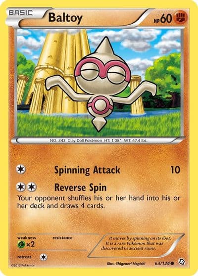 Baltoy Dragons Exalted Pokemon card