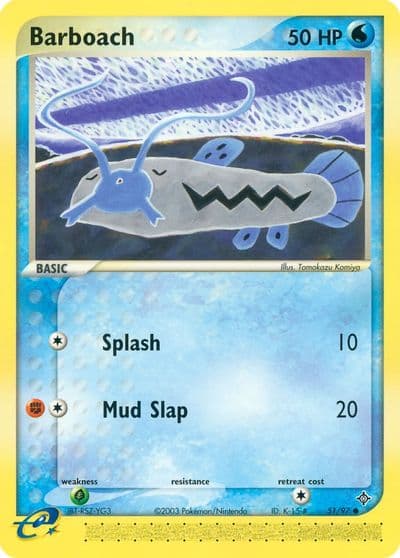 Barboach Dragon Pokemon card