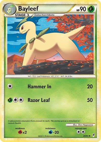 Bayleef Call of Legends Pokemon card