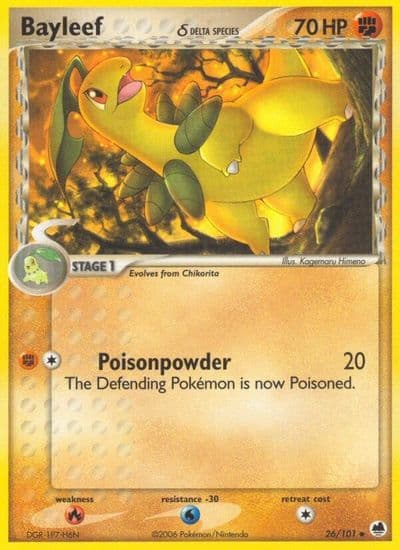 Bayleef (Delta Species) Dragon Frontiers Pokemon card