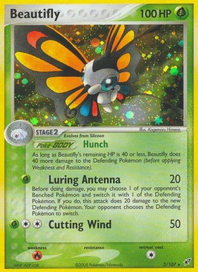 Beautifly Deoxys Pokemon card
