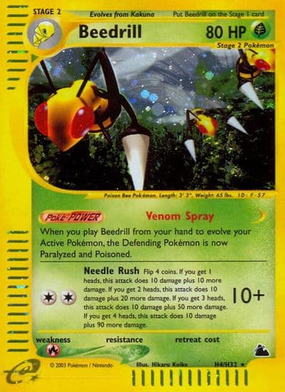 Beedrill (H4) Skyridge Pokemon card