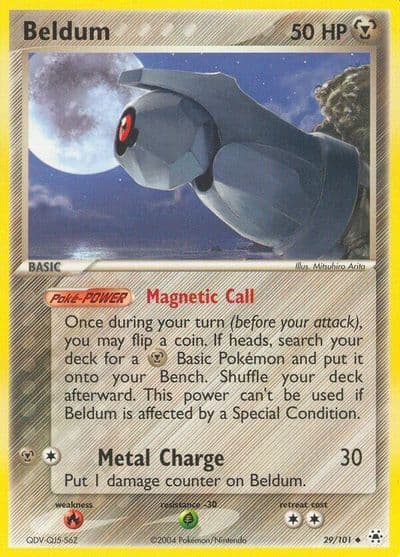 Beldum Hidden Legends Pokemon card