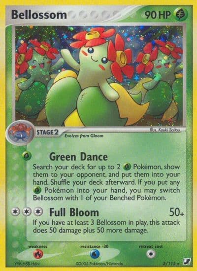 Bellossom Unseen Forces Pokemon card