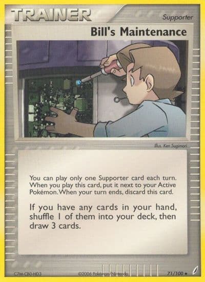 Bill's Maintenance Crystal Guardians Pokemon card