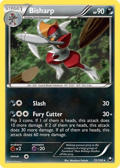 Bisharp (72) Dark Explorers Pokemon card