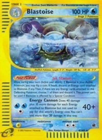 Blastoise (4) Expedition Pokemon card