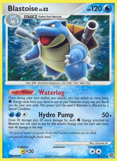 Blastoise Secret Wonders Pokemon card