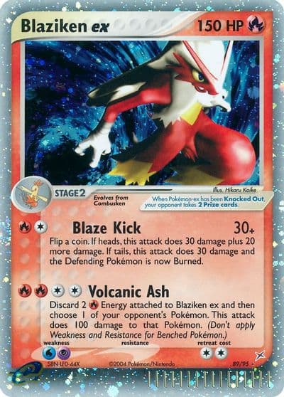 Blaziken ex Team Magma vs Team Aqua Pokemon card