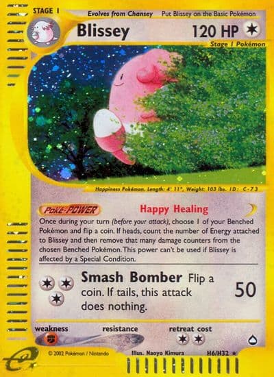 Blissey (H6) Aquapolis Pokemon card