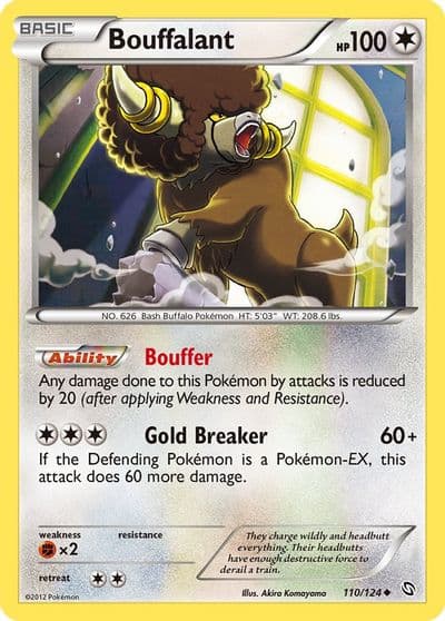 Bouffalant Dragons Exalted Pokemon card