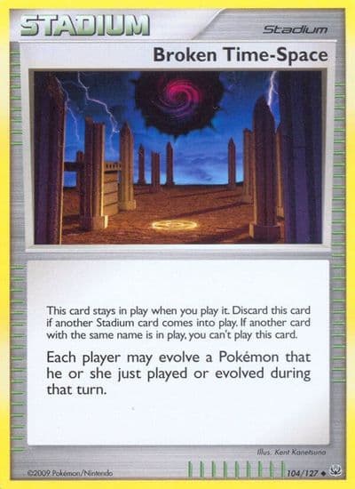 Broken Time-Space Platinum Pokemon card