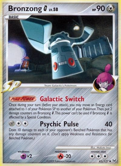 Bronzong G Platinum Pokemon card