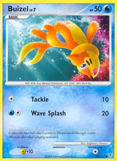 Buizel Supreme Victors Pokemon card