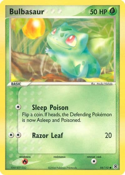 Bulbasaur FireRed & LeafGreen Pokemon card