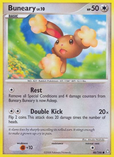 Buneary Legends Awakened Pokemon card