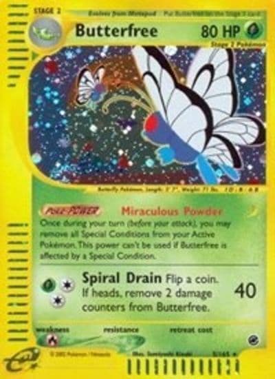 Butterfree (5) Expedition Pokemon card