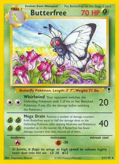 Butterfree Legendary Collection Pokemon card