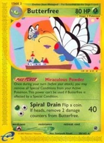Butterfree (38) Expedition Pokemon card