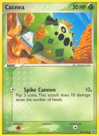 Cacnea Emerald Pokemon card