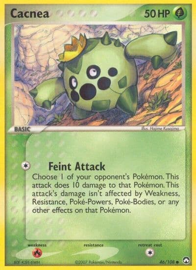 Cacnea Power Keepers Pokemon card