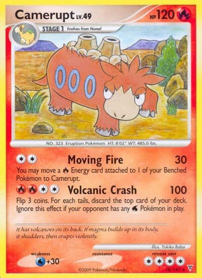 Camerupt Supreme Victors Pokemon card