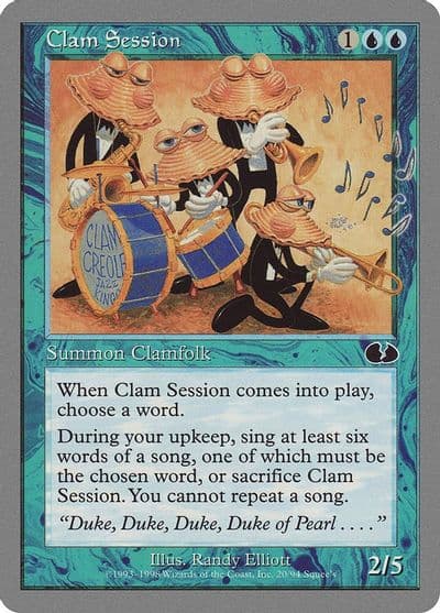 Clam Session Unglued Magic card