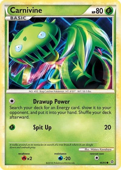 Carnivine Unleashed Pokemon card
