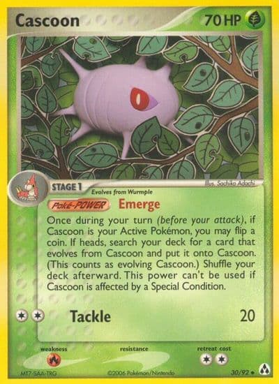 Cascoon Legend Maker Pokemon card
