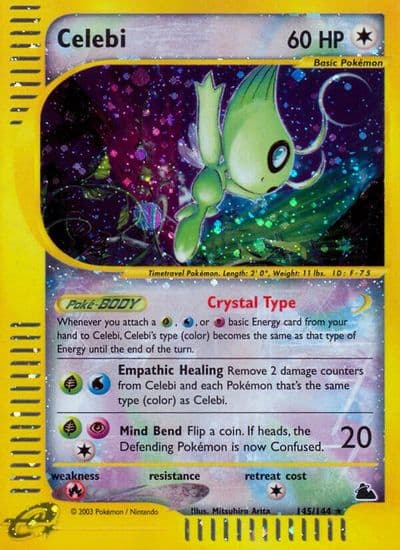 Celebi Skyridge Pokemon card