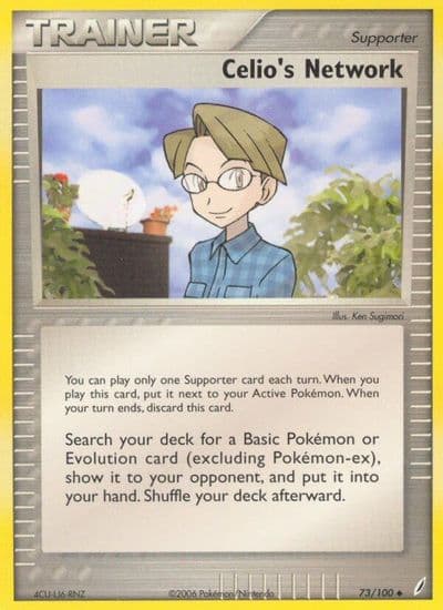 Celio's Network Crystal Guardians Pokemon card