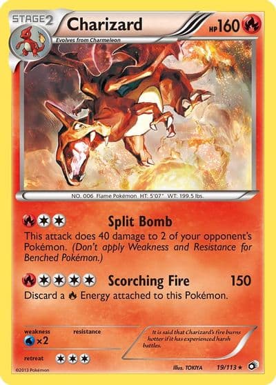 Charizard Legendary Treasures Pokemon card