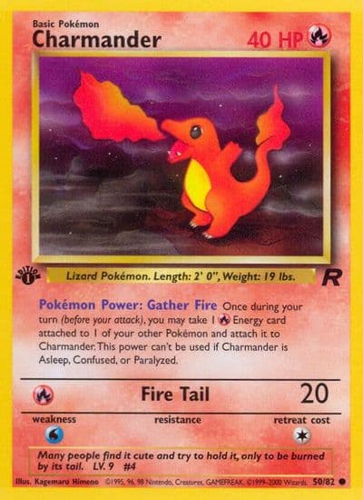 Charmander Team Rocket Pokemon card