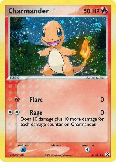 Charmander FireRed & LeafGreen Pokemon card