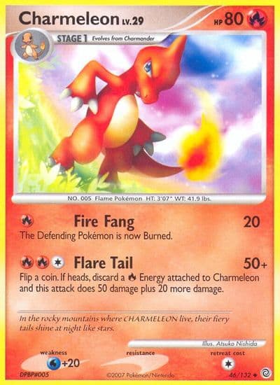Charmeleon Secret Wonders Pokemon card