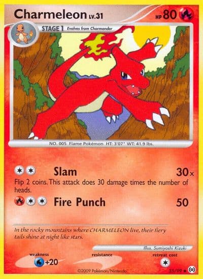 Charmeleon Arceus Pokemon card
