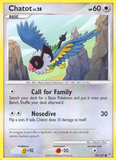 Chatot Supreme Victors Pokemon card