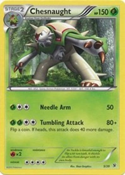 Chesnaught Kalos Starter Set Pokemon card